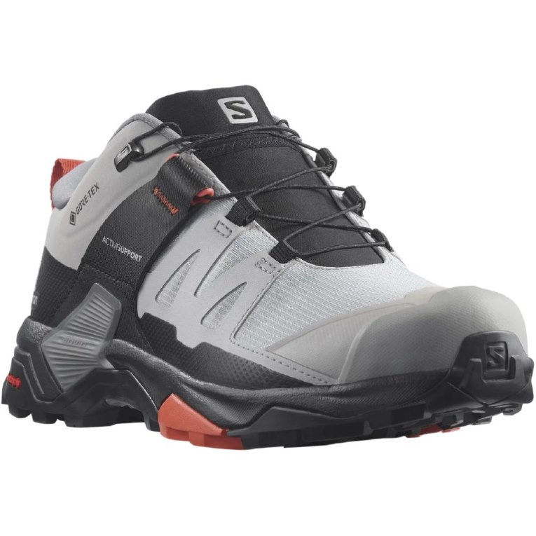 Light Grey / Black Salomon X Ultra 4 Wide GTX Women's Hiking Shoes | IE EW4286